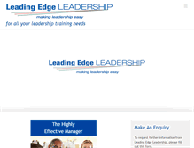 Tablet Screenshot of leadingedgeleadership.com